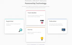 Four card project preview